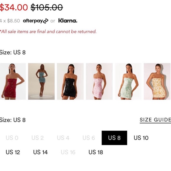 Peppermayo Orange Floral Mini Dress - Picture 4 of 7